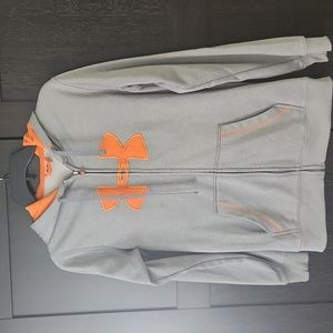Under Armour zip jacket, gray, size small